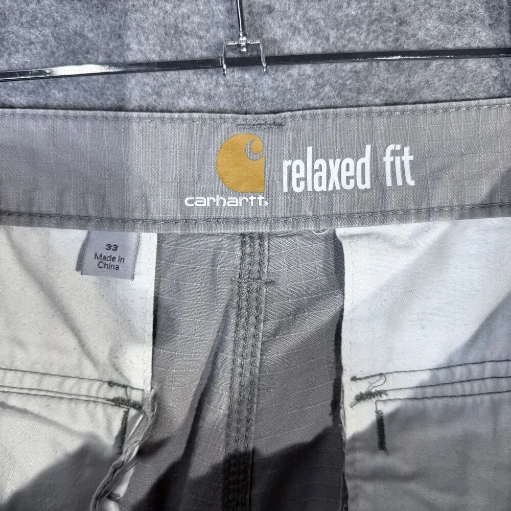 Carhartt Men's‎ Relaxed Fit Gray Work Shorts Size 33
